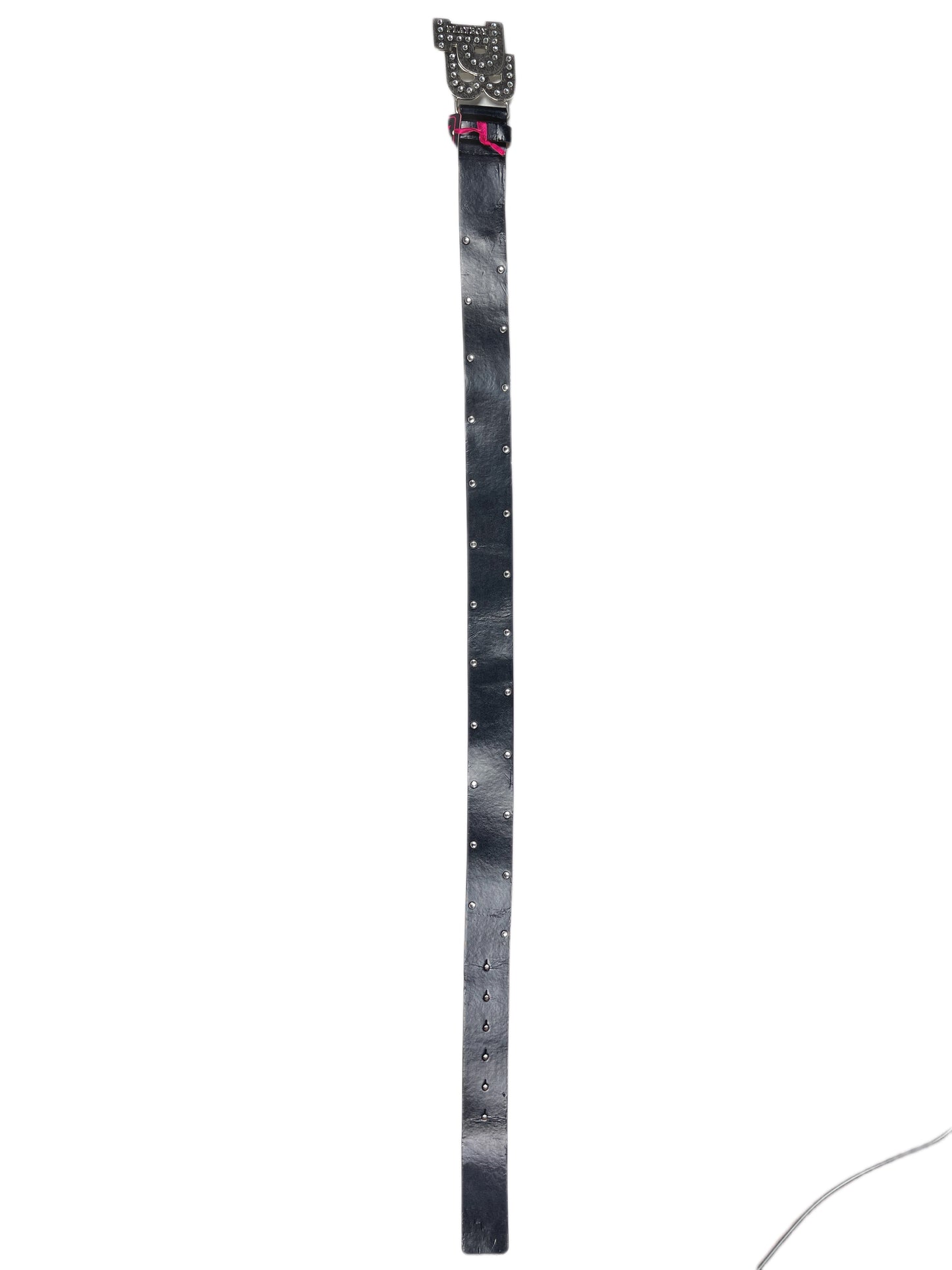 Y2k Playboy Plug In Leather Belt Black 2004