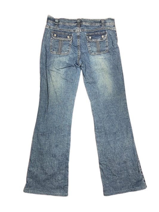 Y2k Naf Naf Denim Pants Blue - XL