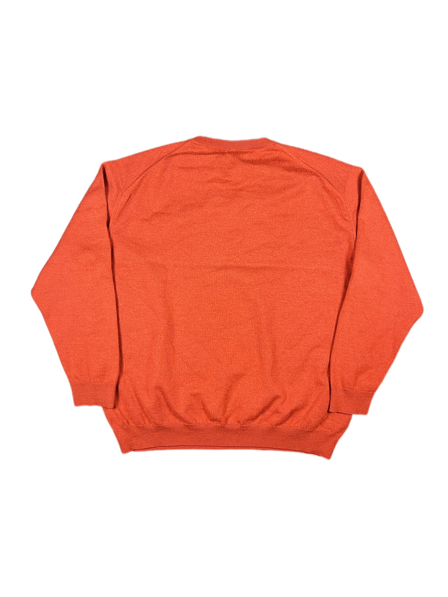 Lacoste Wool Blend Knit Sweatshirt Orange - XXXL