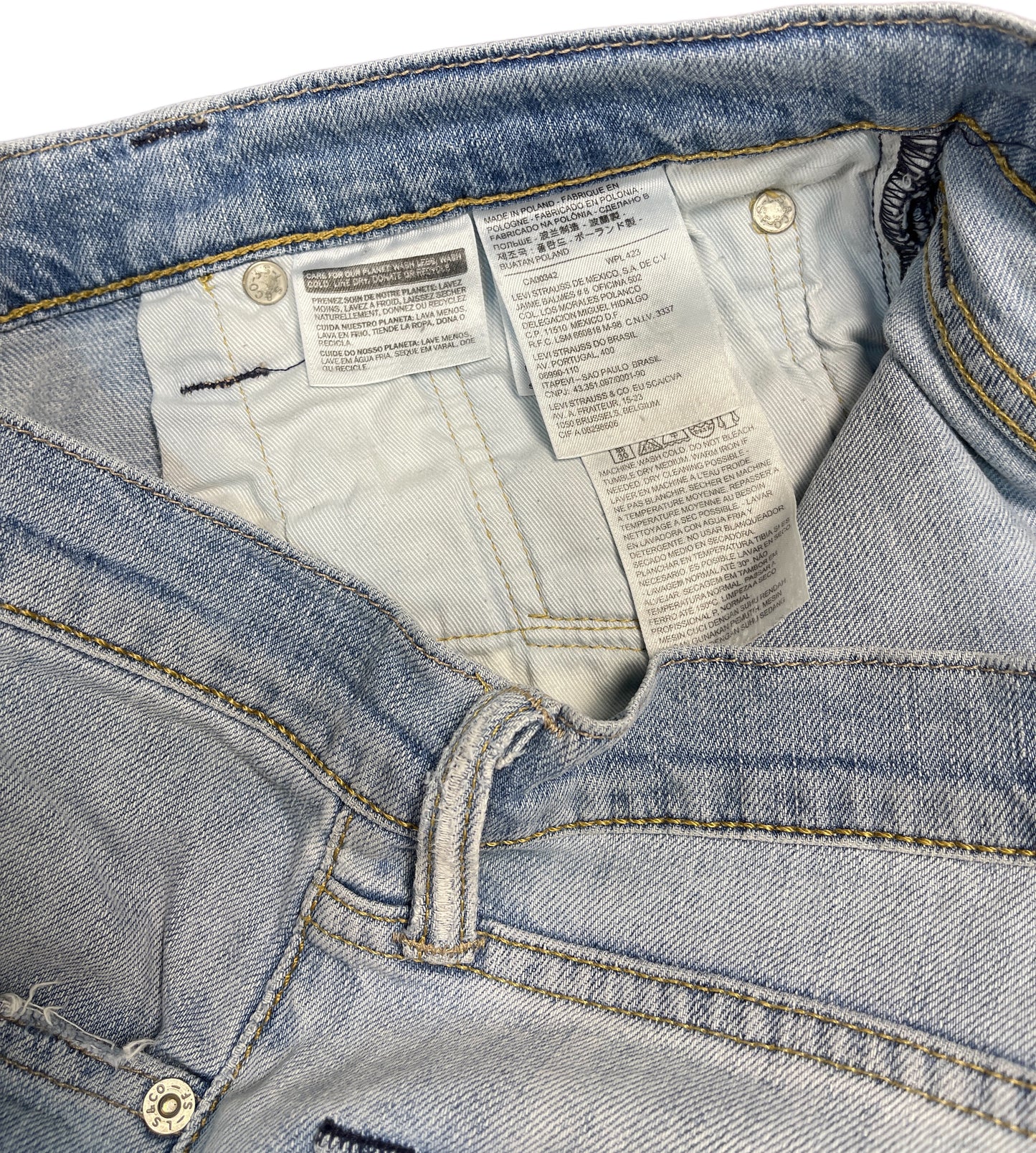 Levi´s 511 Denim Pants Blue Cotton Blend M