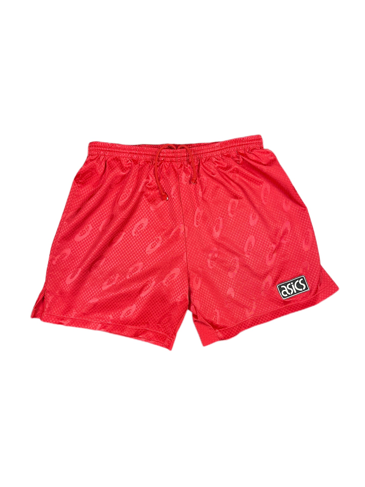 Vintage Asics Sport Shorts Red - L