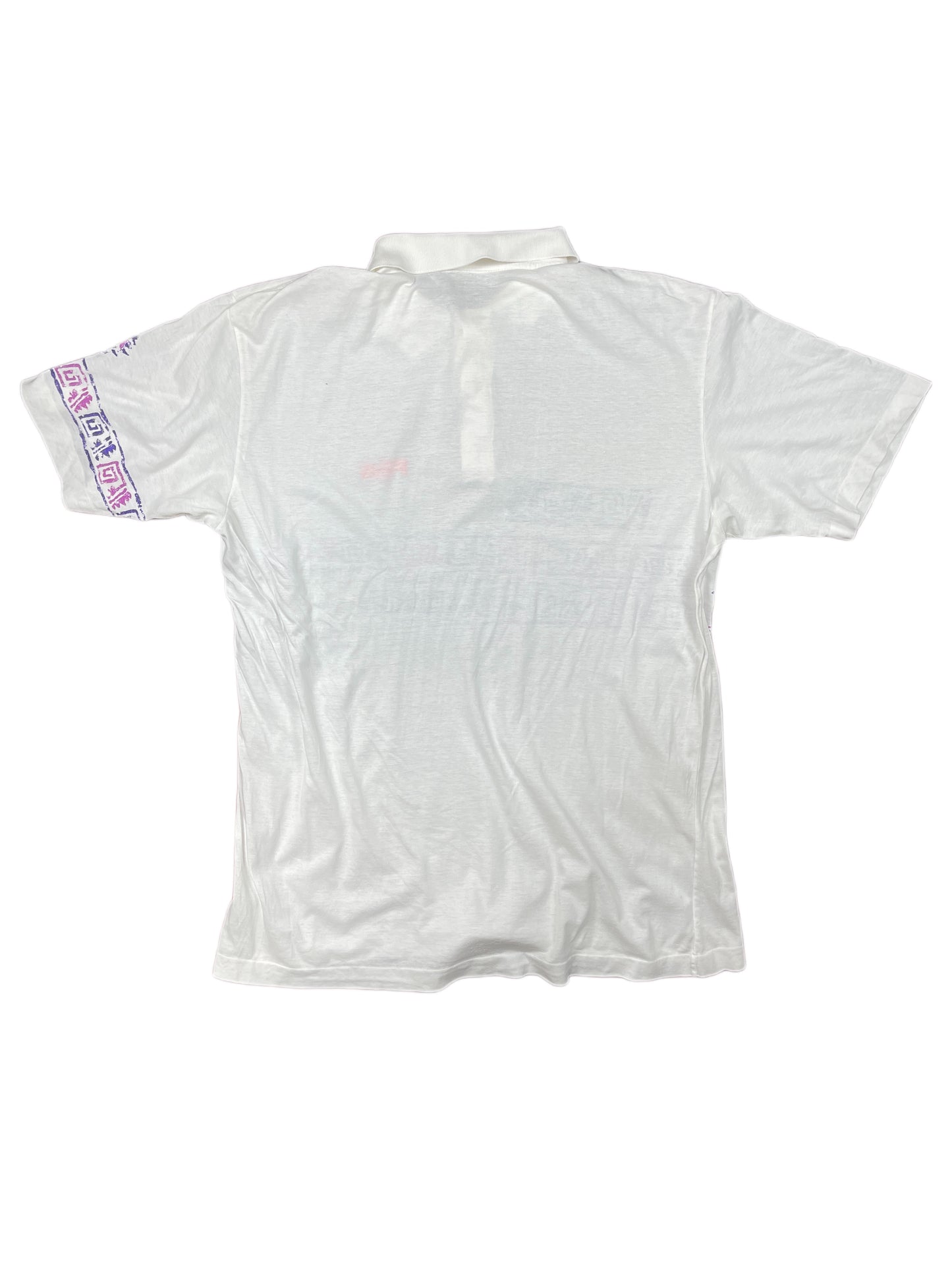 Vintage Fila Tennis Short Sleeve Polo Shirt White XL/XXL