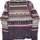 Aldomartins Long Sleeve Top Geometric Pattern Wool Blend L-XL