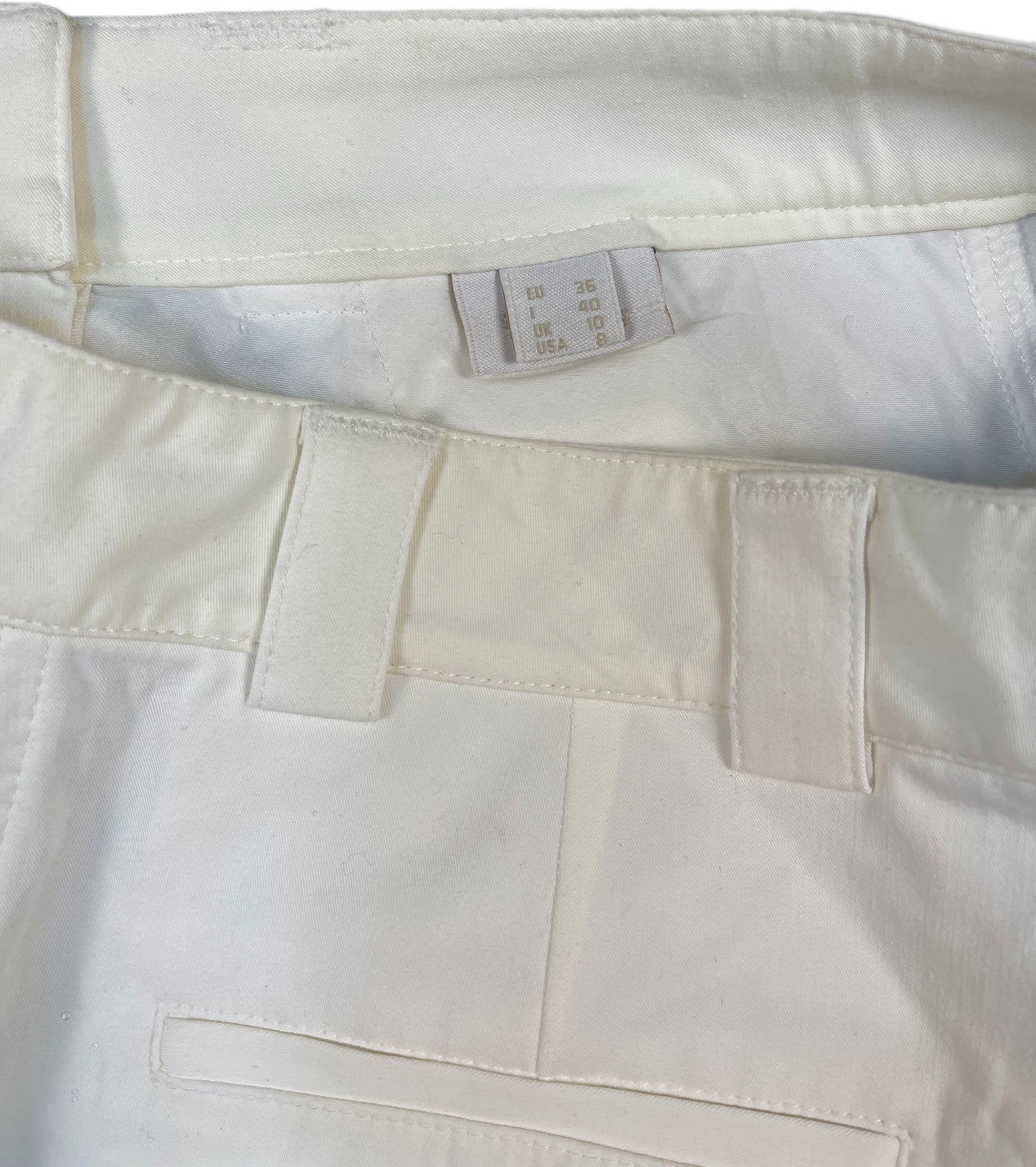 Bally Bermuda Shorts White Cotton S