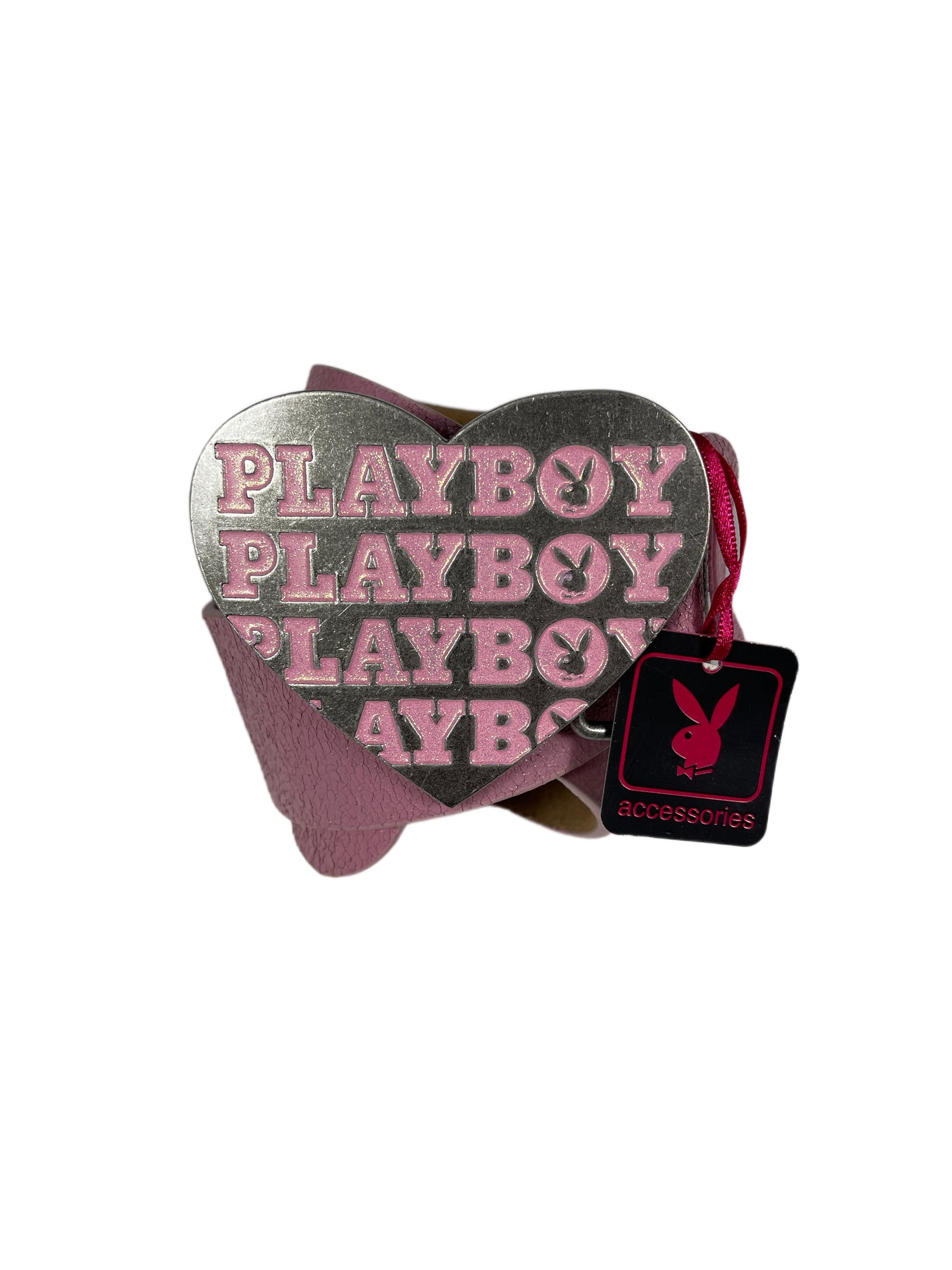 Y2k Playboy Leather Plug In Belt Pink 2004