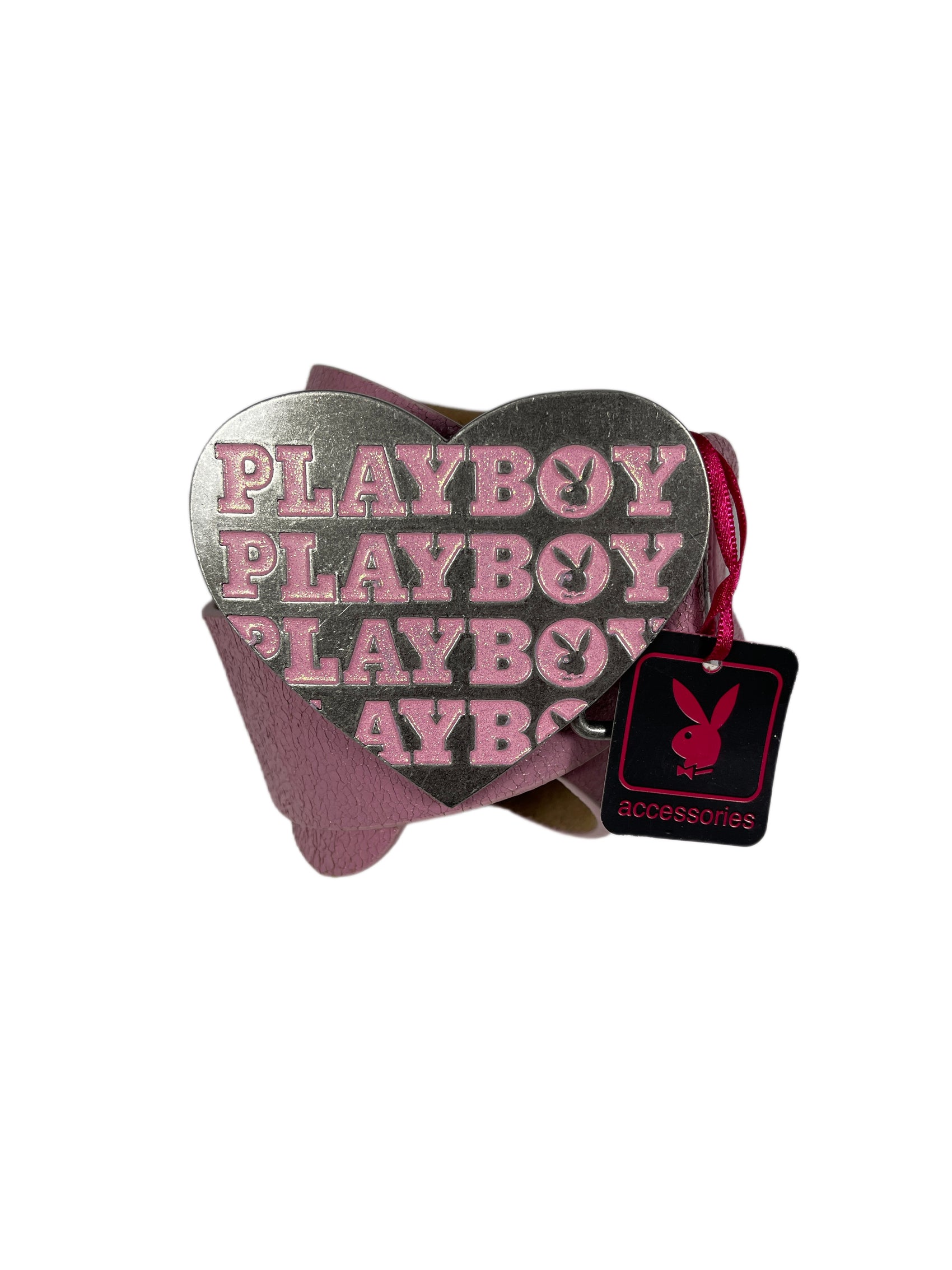 Y2k Playboy Leather Plug In Belt Pink 2004