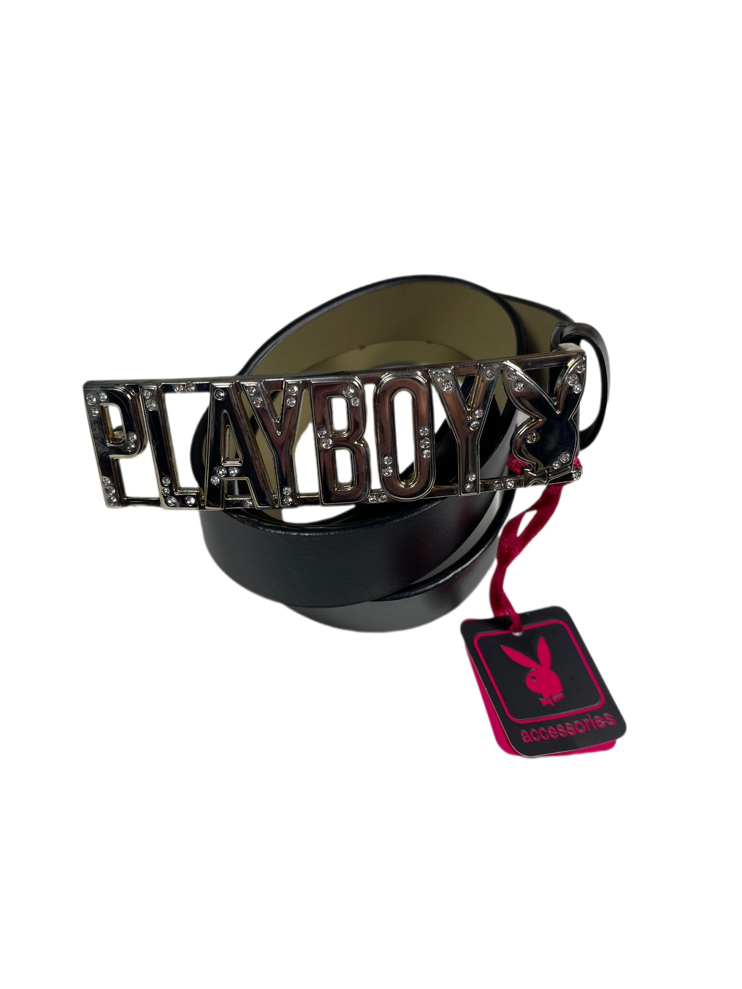 Y2k Playboy Plug In Belt Black 2004