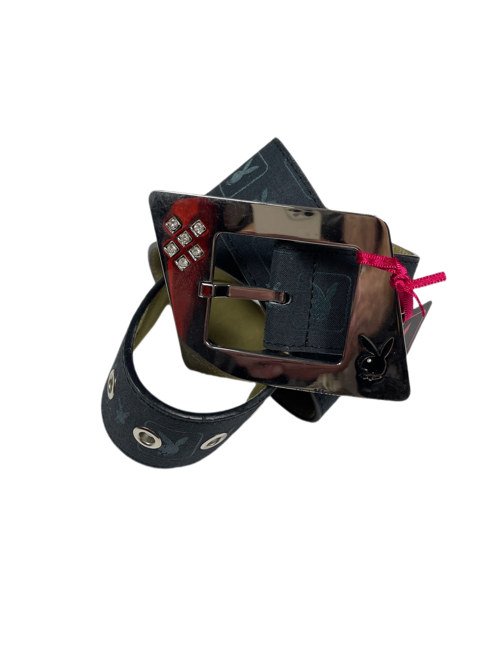 Y2k Playboy Belt Black 2004
