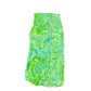 Y2k Stradivarius Long Skirt Patern Green - XS