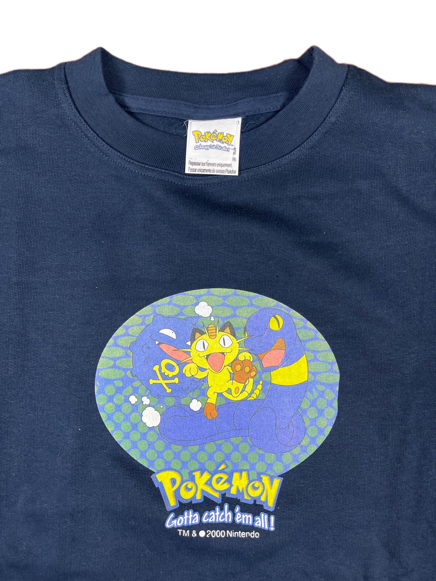 Vintage Pokemon Sweatshirt Navy 2000 - XXS/XS