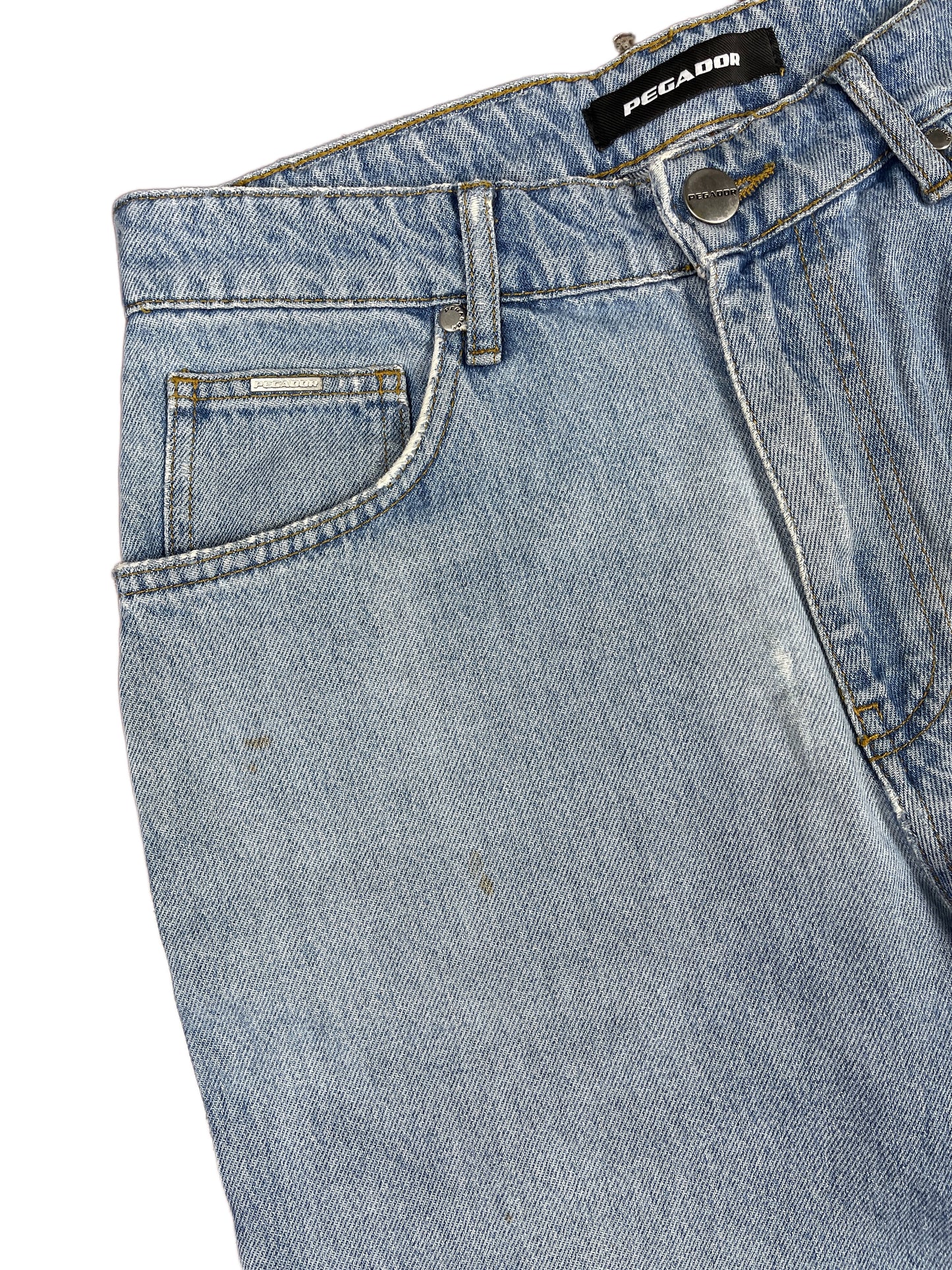 Pegador Distressed Denim Pants Blue - XS