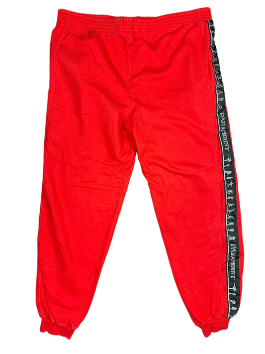 Vintage Paramount Sweat Pants Red - L/XL