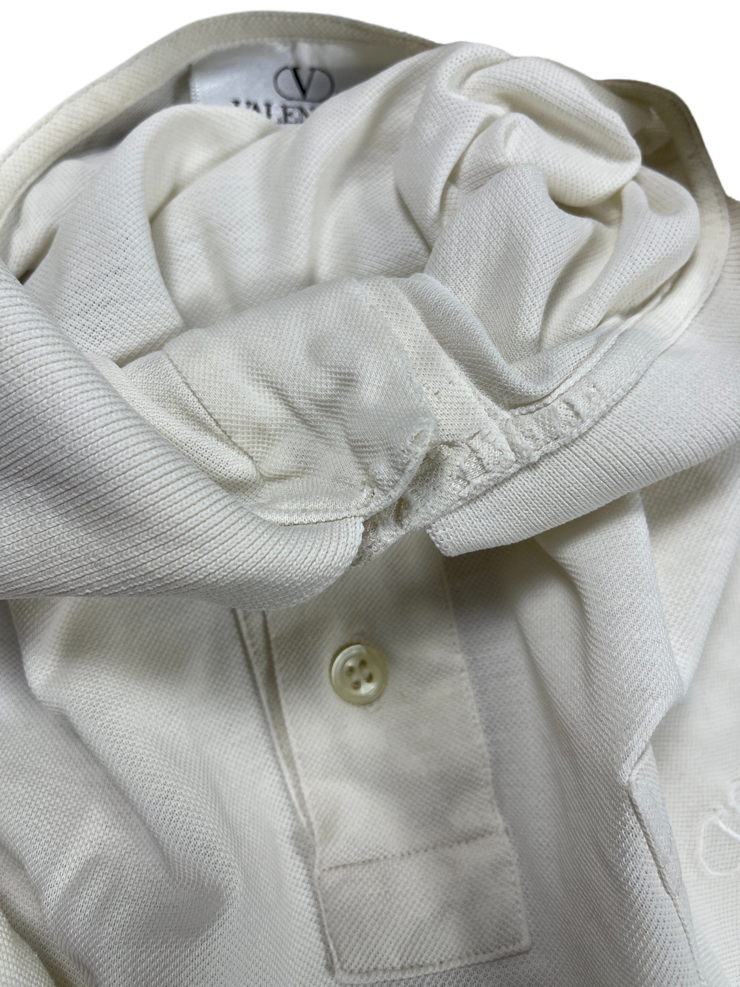 Vintage Valentino Studio Polo Shirt White - L