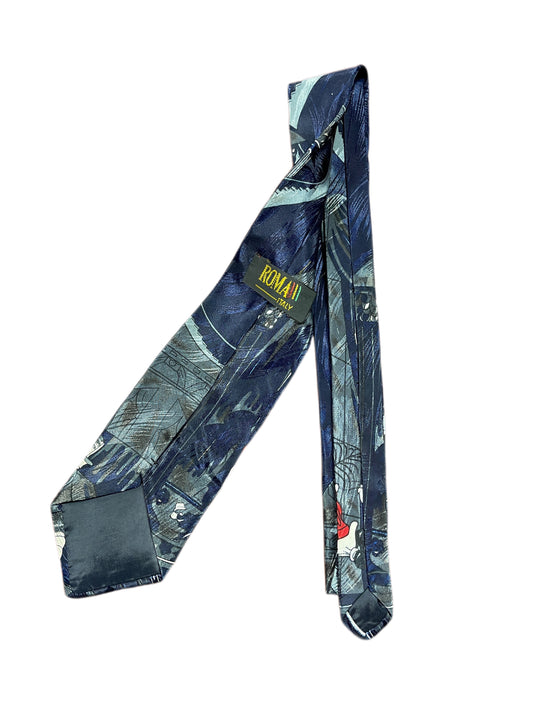 Vintage Bugs Bunny Tie Gray Unofficial