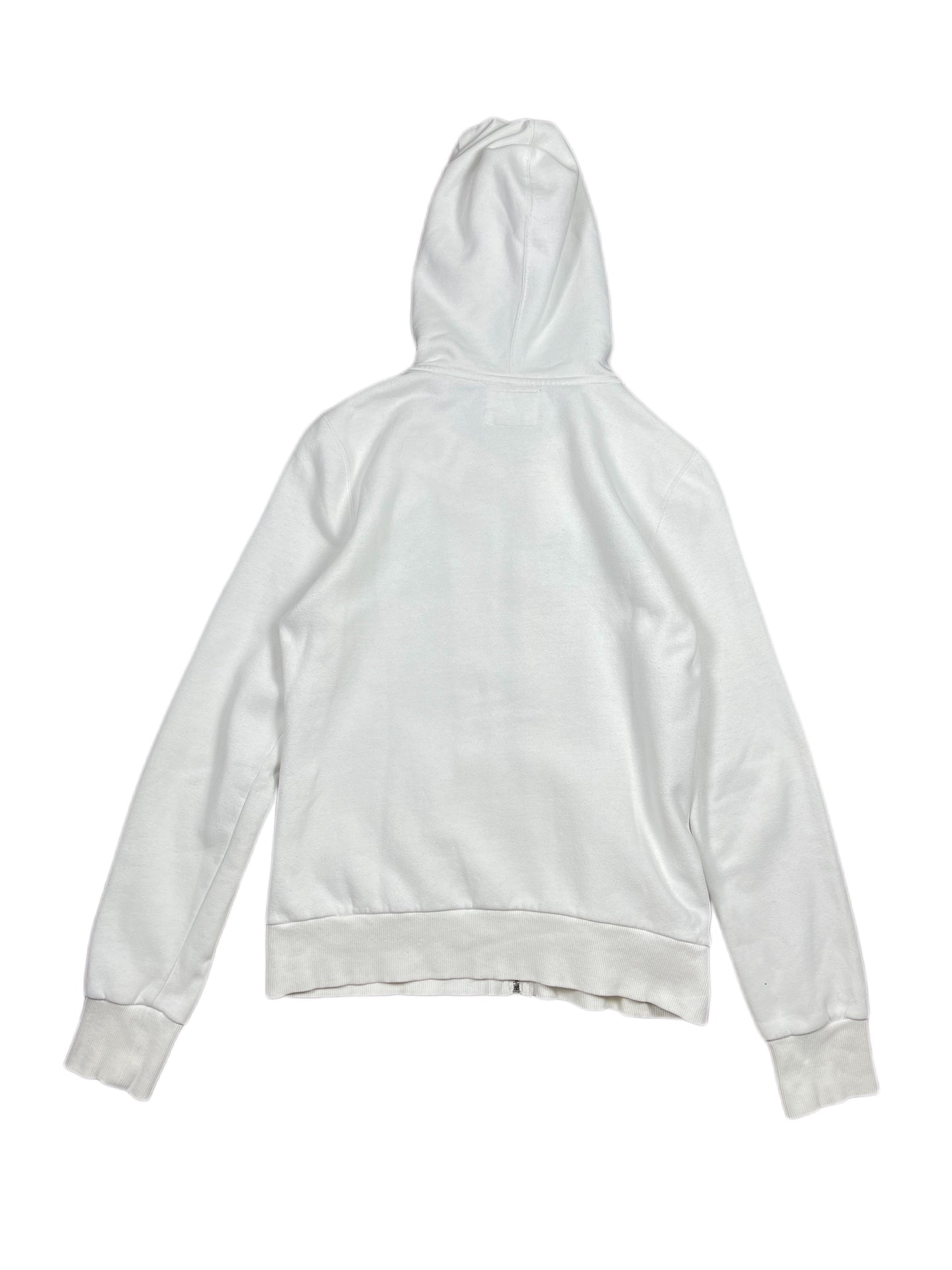 Y2k Oakley Zip Hoodie White Blue - M