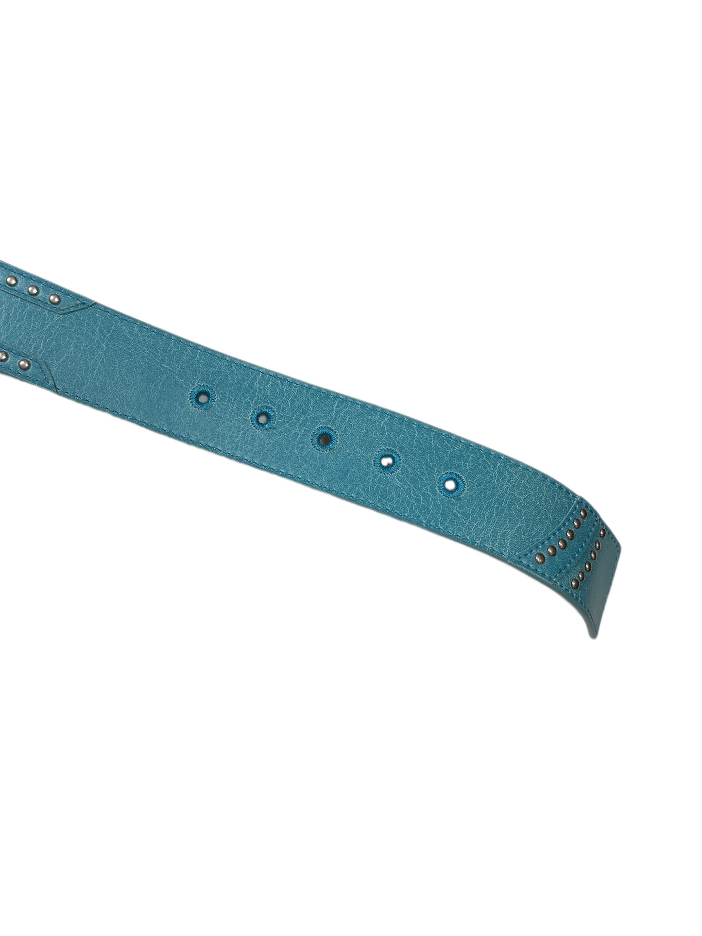 Y2k Playboy Belt Turquoise 2004