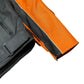 Vintage Motorcycle Racing Jacket Black Orange - XL