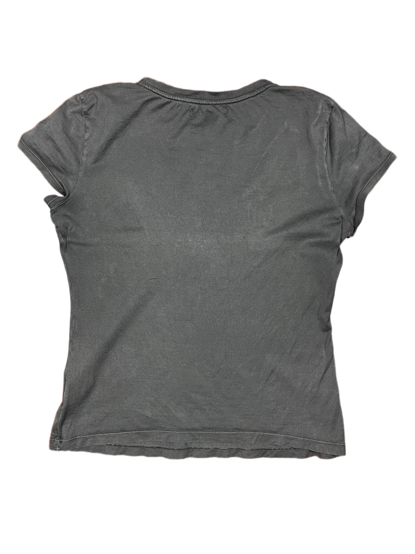 Y2k Replay Short Sleeve Top Gray - L