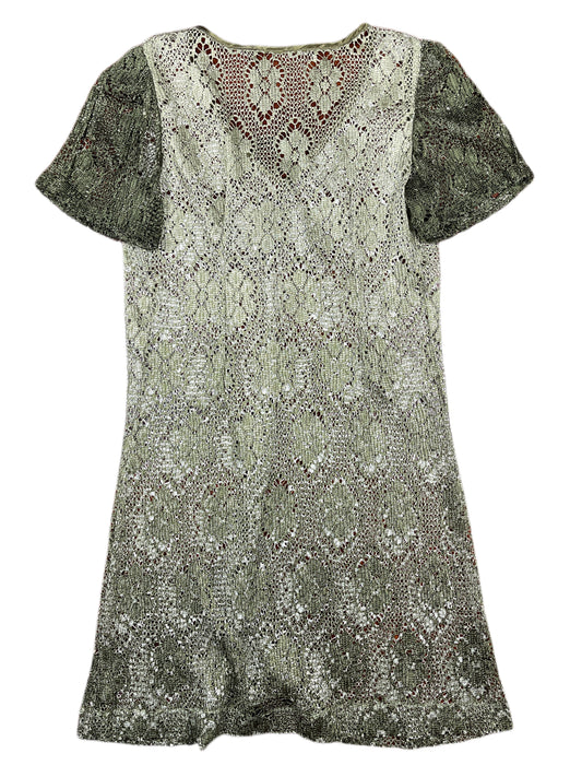 Vintage See Through Short Sleeve Dress -L/XL