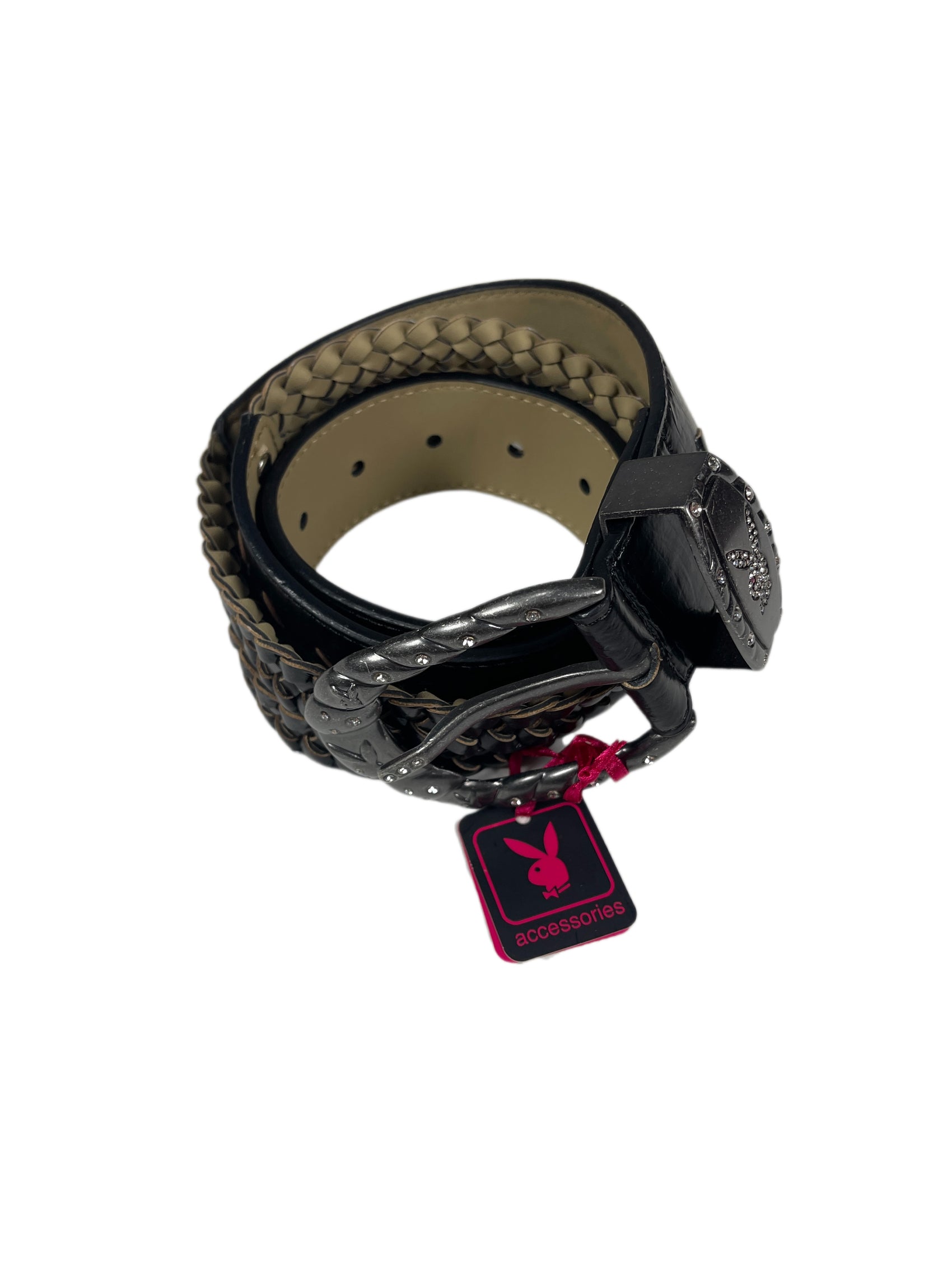 Y2k Playboy Belt Black 2004
