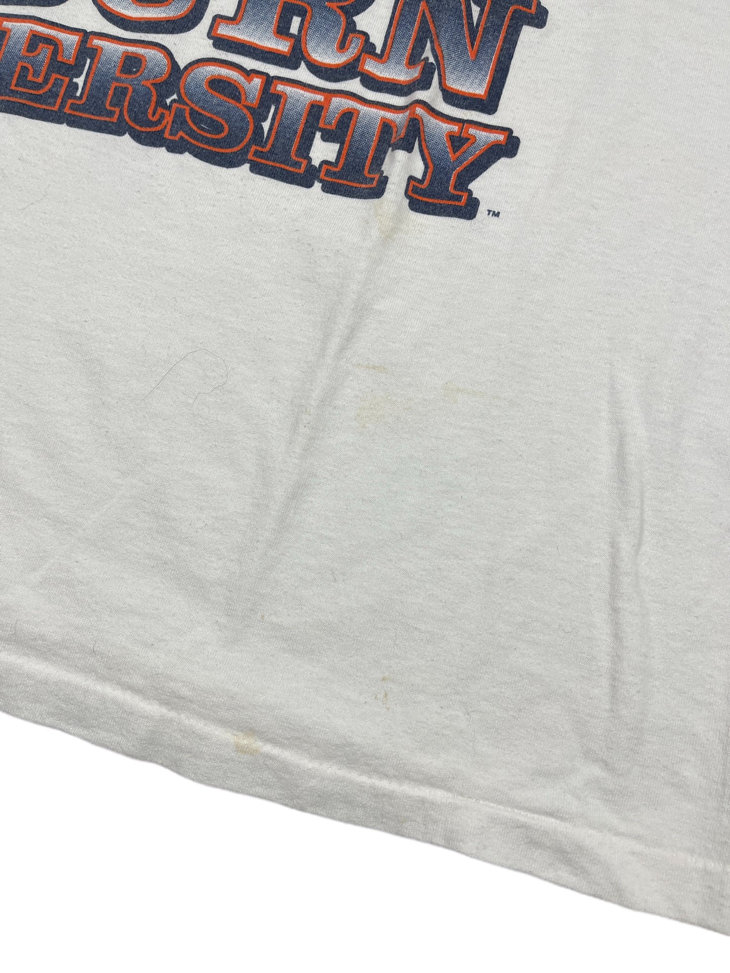 Vintage Oneita Auburn University 1990s T-Shirt White - XL