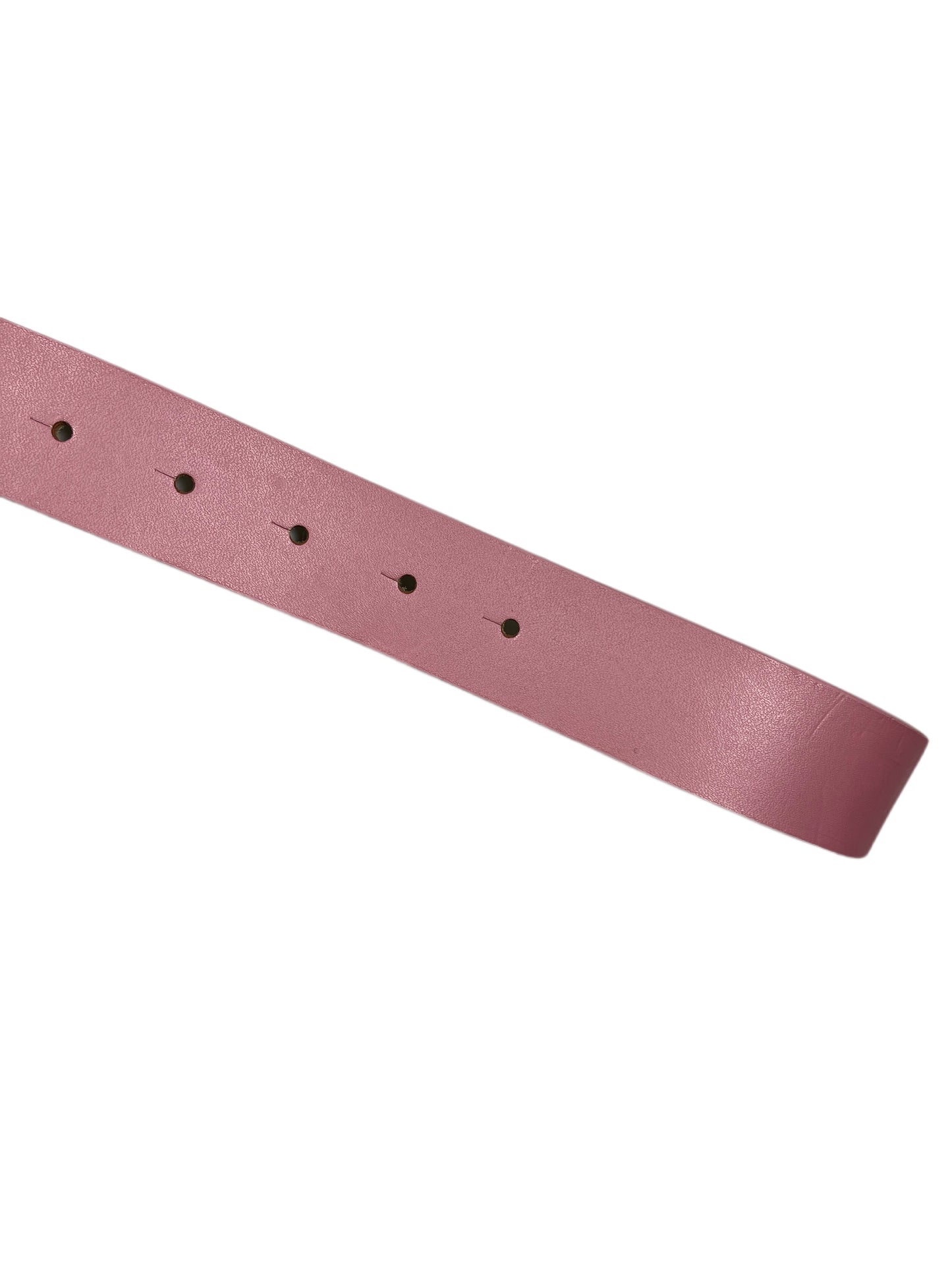 Y2k Playboy Leather Belt Pink 2004