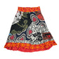 Desigual Skirt Black Orange Multicolor - S