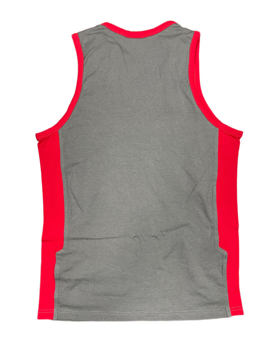 Y2k Reebok Tank Top Gray Red - M