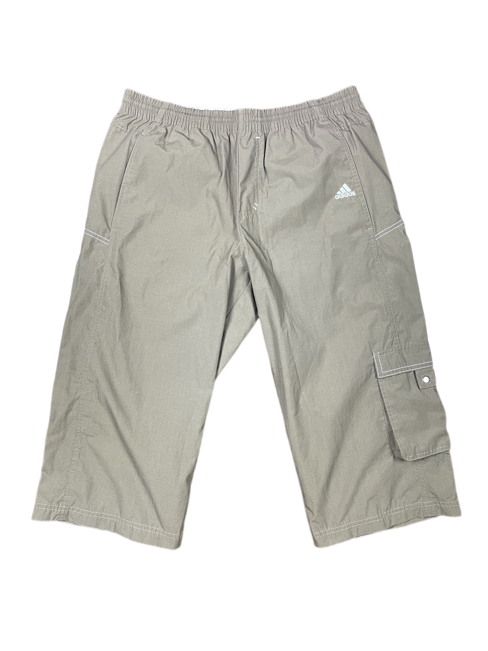 Y2k 2008 Adidas Capri Sport Pants Brown - M