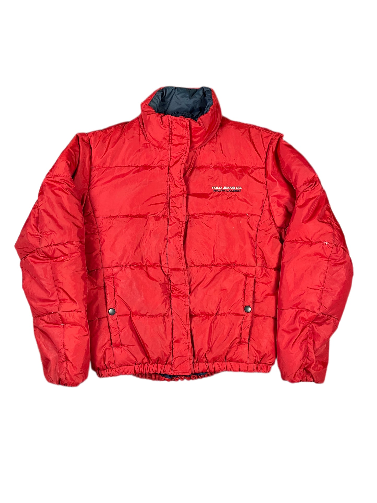 Polo Ralph Lauren Down Puffer Bomber Jacket Red - S