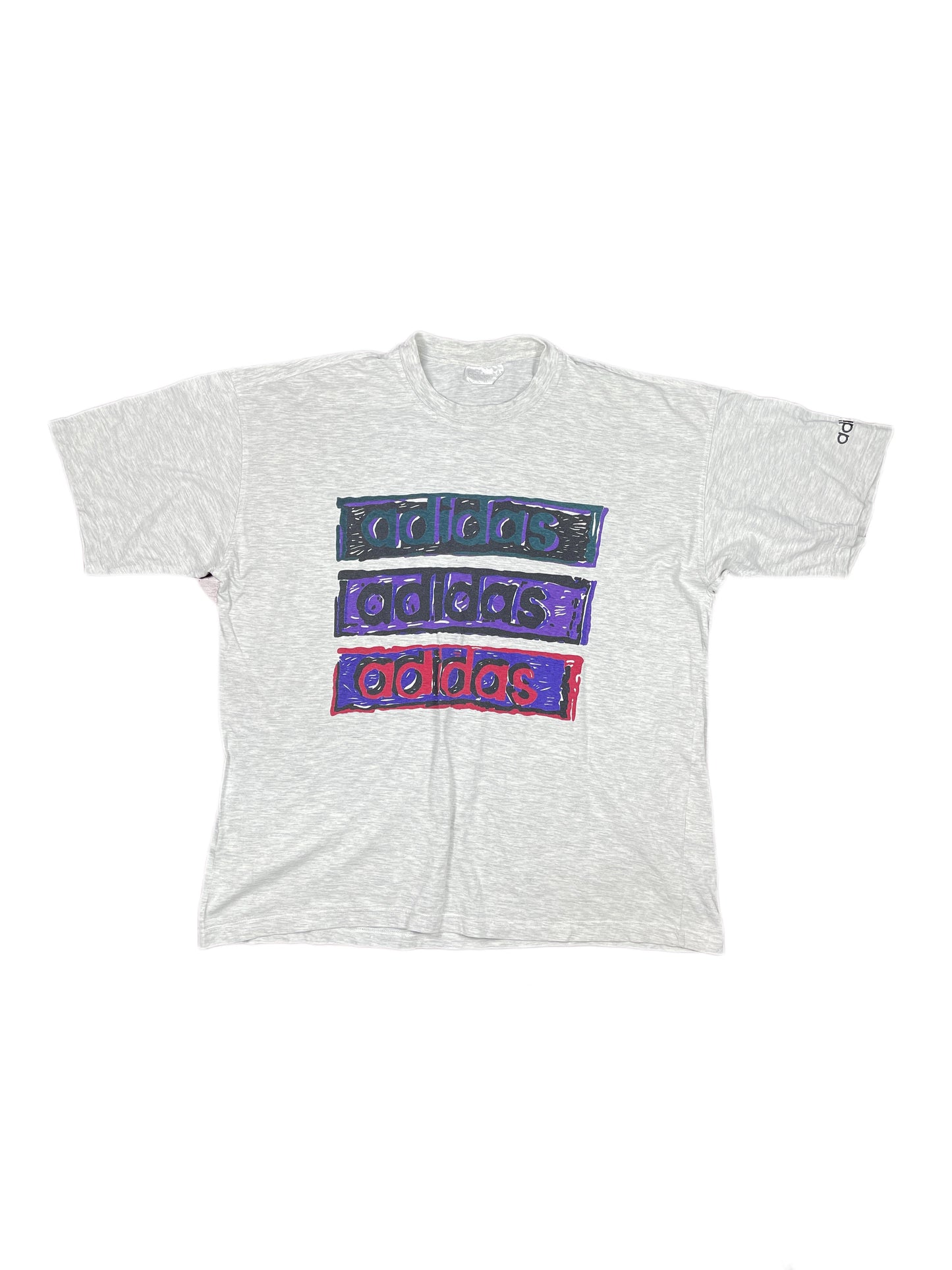 Vintage Adidas T-Shirt Gray - XL