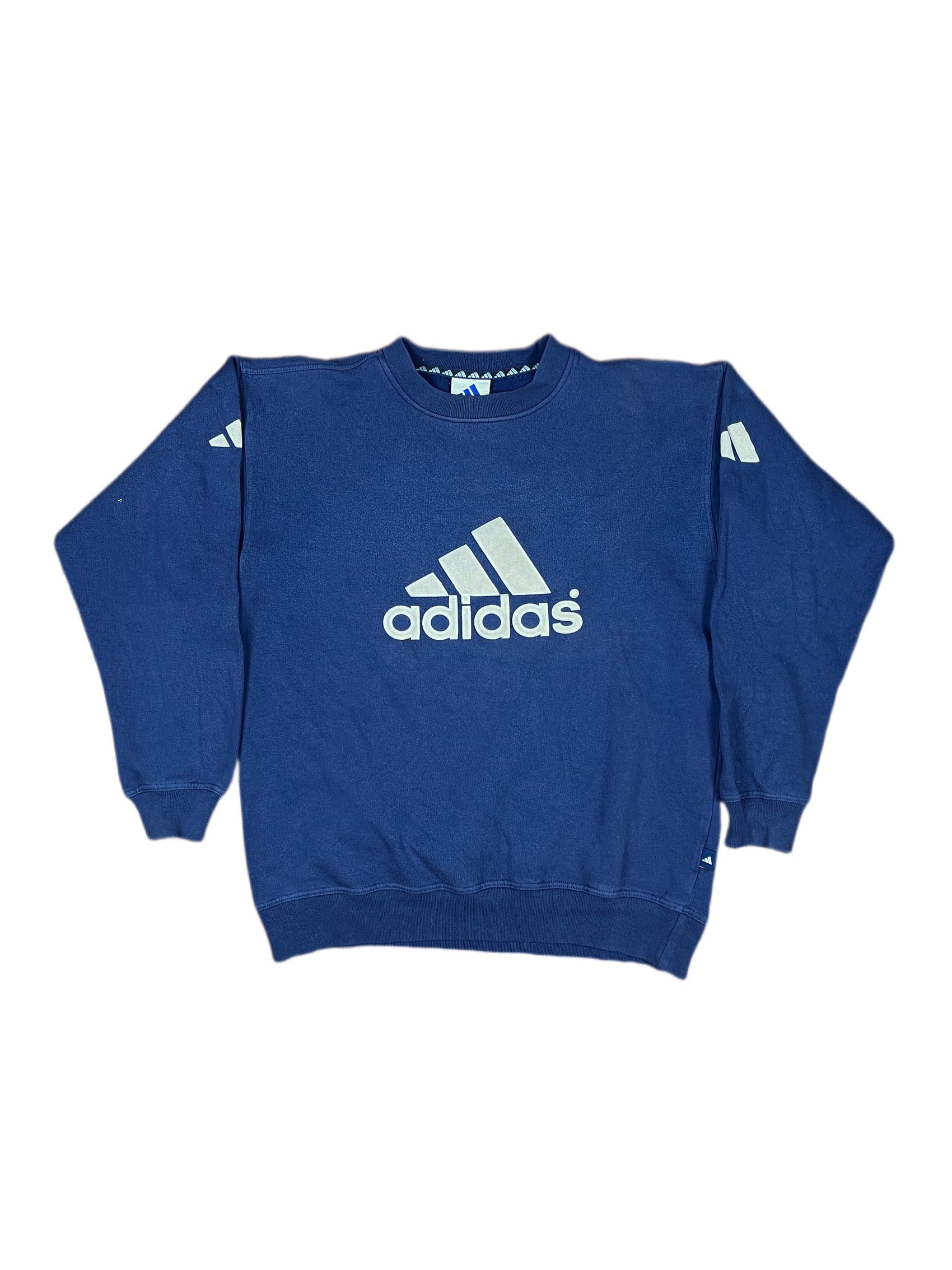 Vintage Adidas Sweatshirt Blue - S