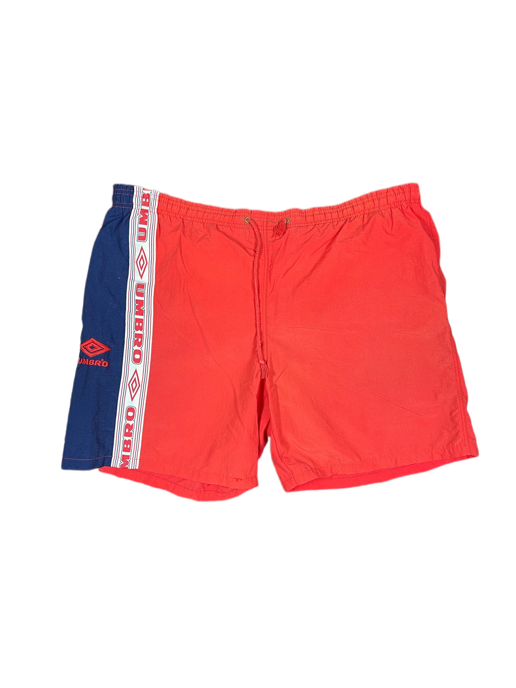 Vintage Umbro Swim Shorts Red - XL