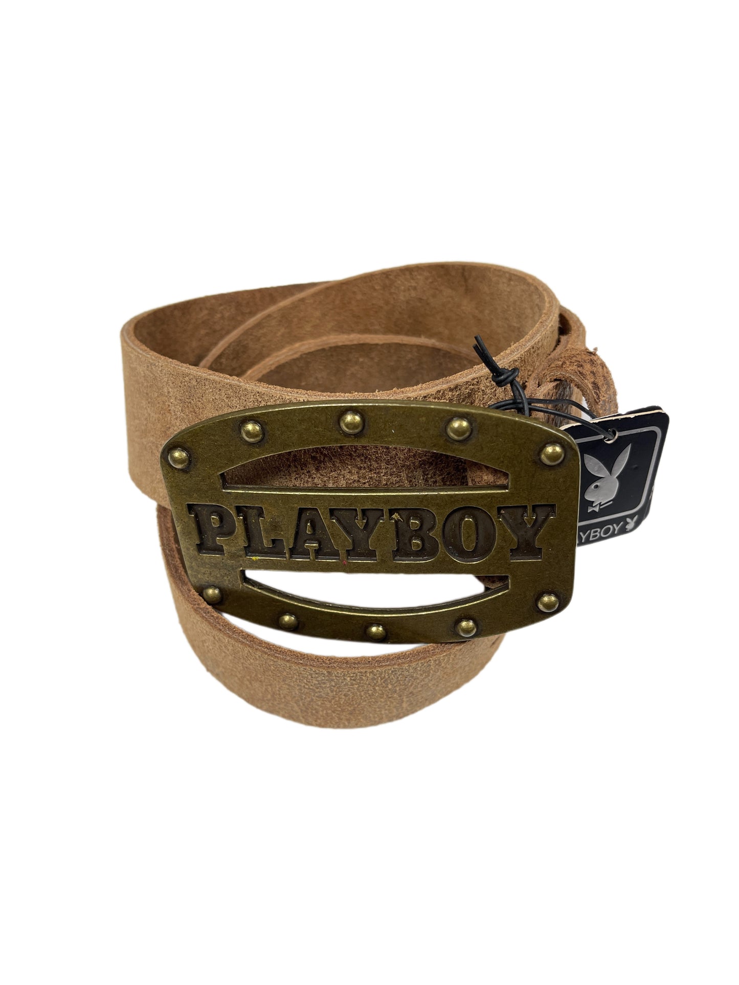 Y2k Playboy Leather Belt Brown 2007