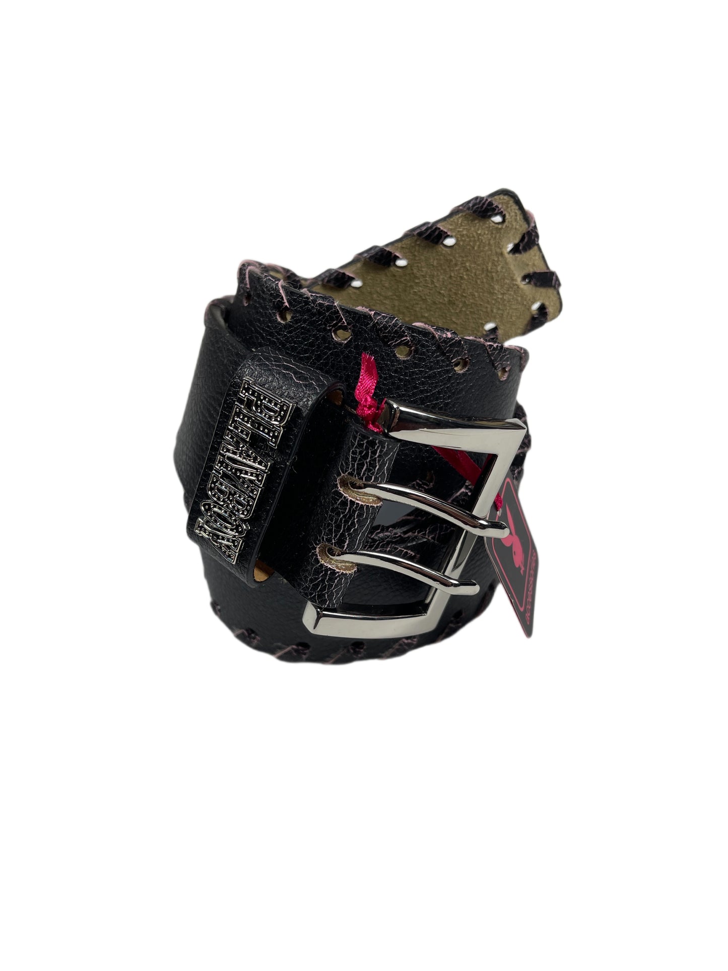 Y2k Playboy Belt Black 2004