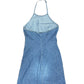 Y2k Diesel Denim Sleeveless Dress Blue - M