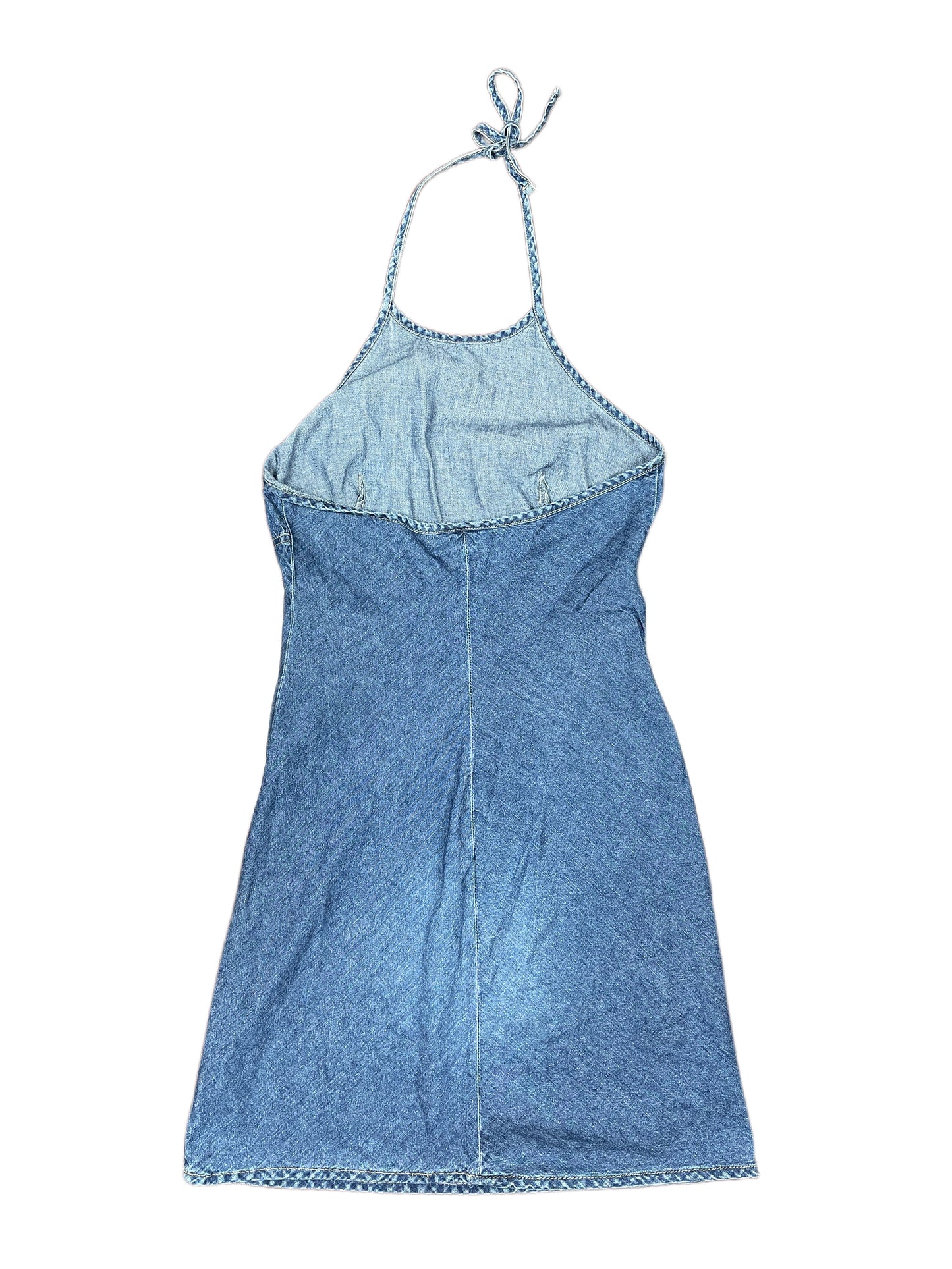 Y2k Diesel Denim Sleeveless Dress Blue - M