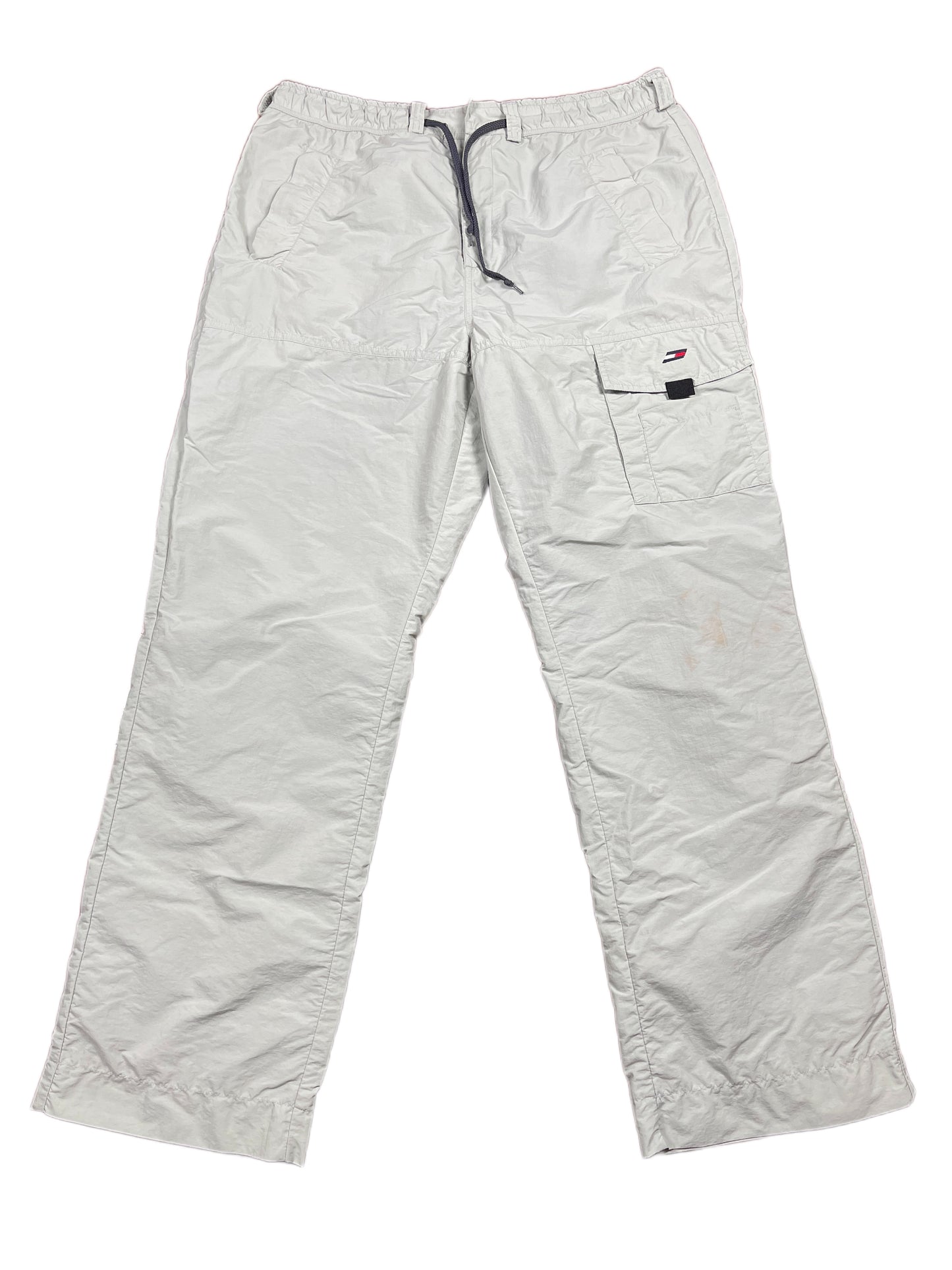 Y2k Tommy Hilfiger Athletics Sport Pants Gray - XL