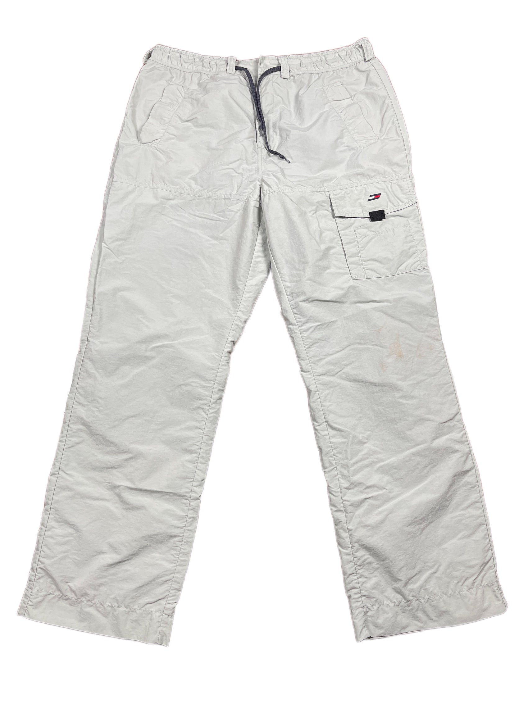 Y2k Tommy Hilfiger Athletics Sport Pants Gray - XL