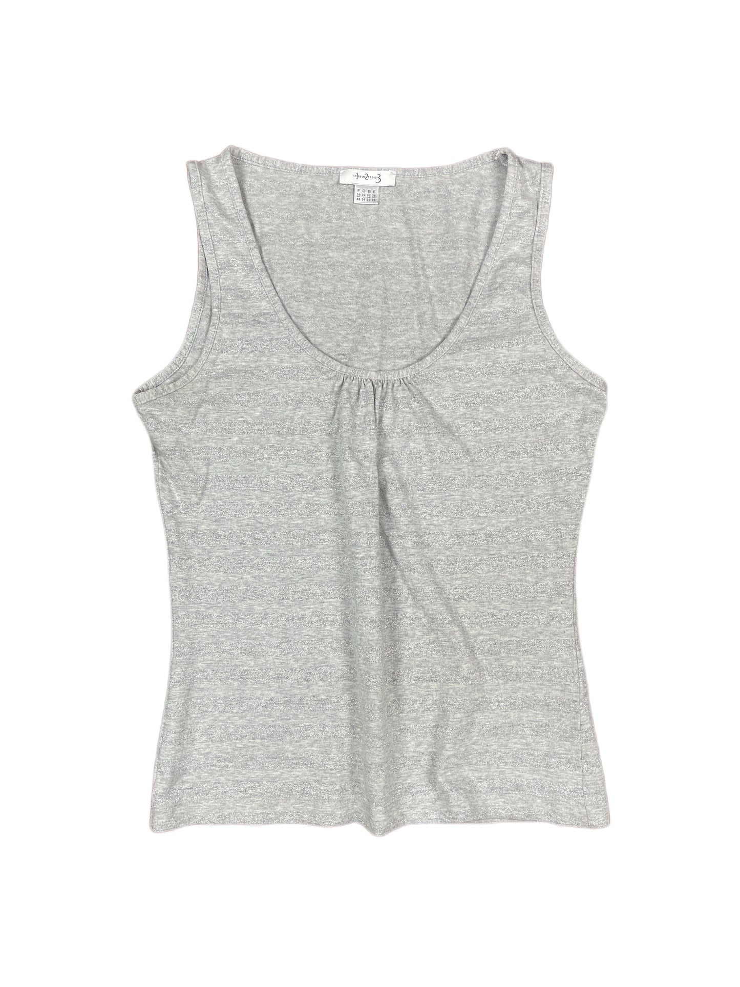 UnDeuxTrois Sleeveless Top Silver - XS