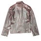Y2k Emporio Collection Vegan Leather Jacket Red Black - L
