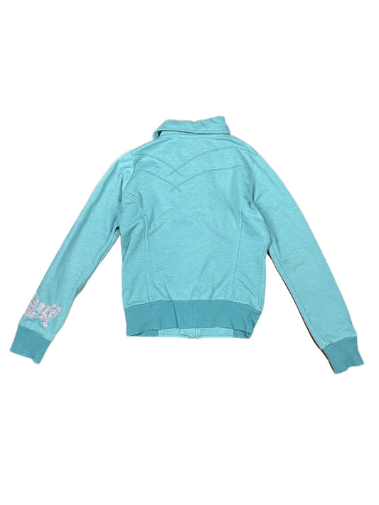 Y2k Diesel Zip Sweatshirt Turquoise - M