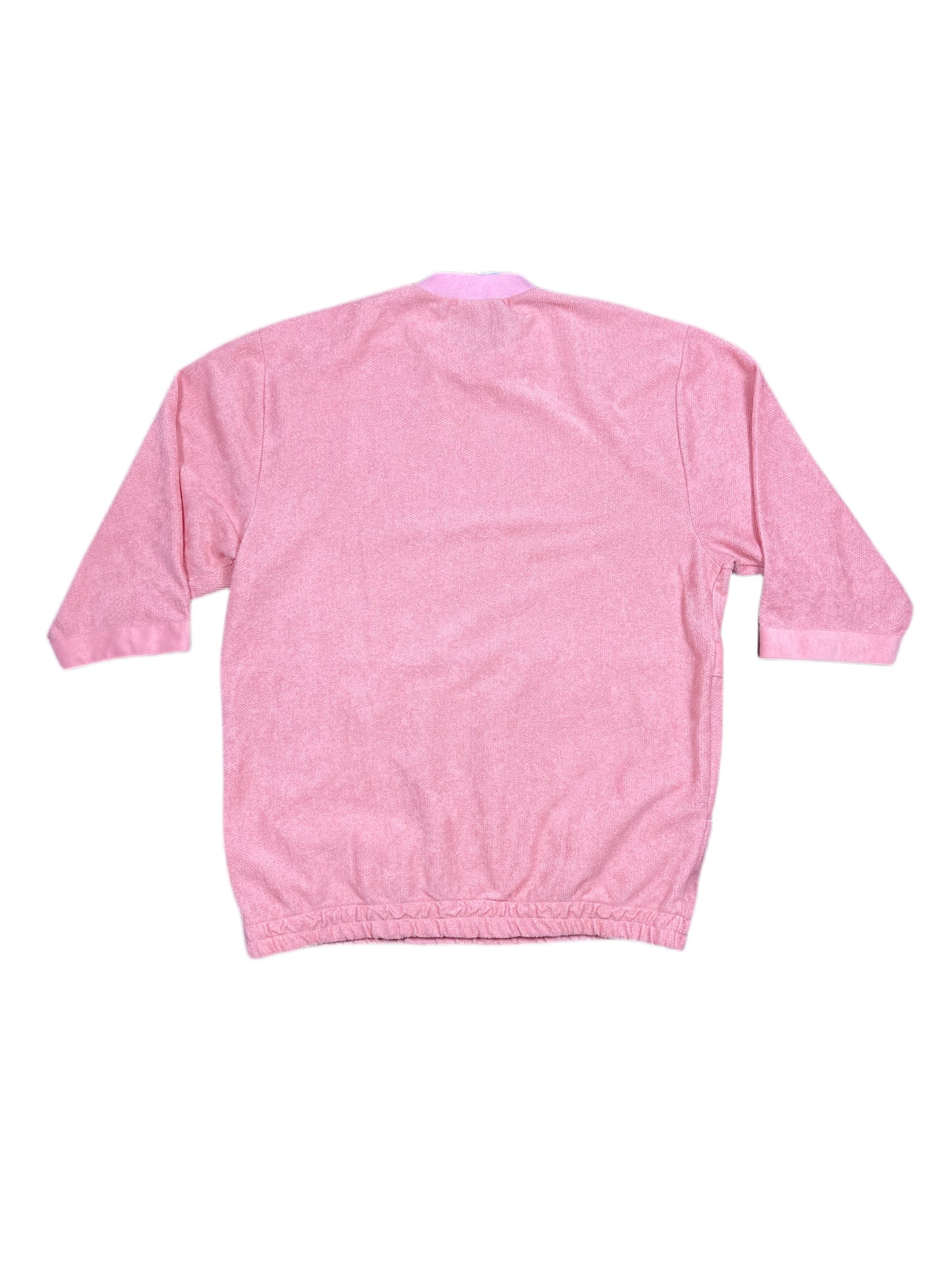 Vintage 1980s Adidas Short Sleeve Sweatshirt Rose M