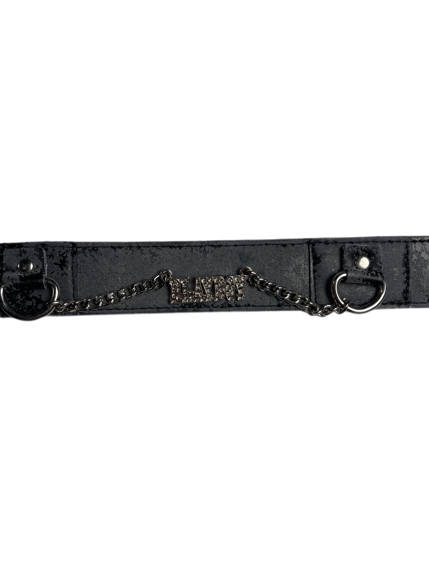 Y2k Playboy Belt Black 2004