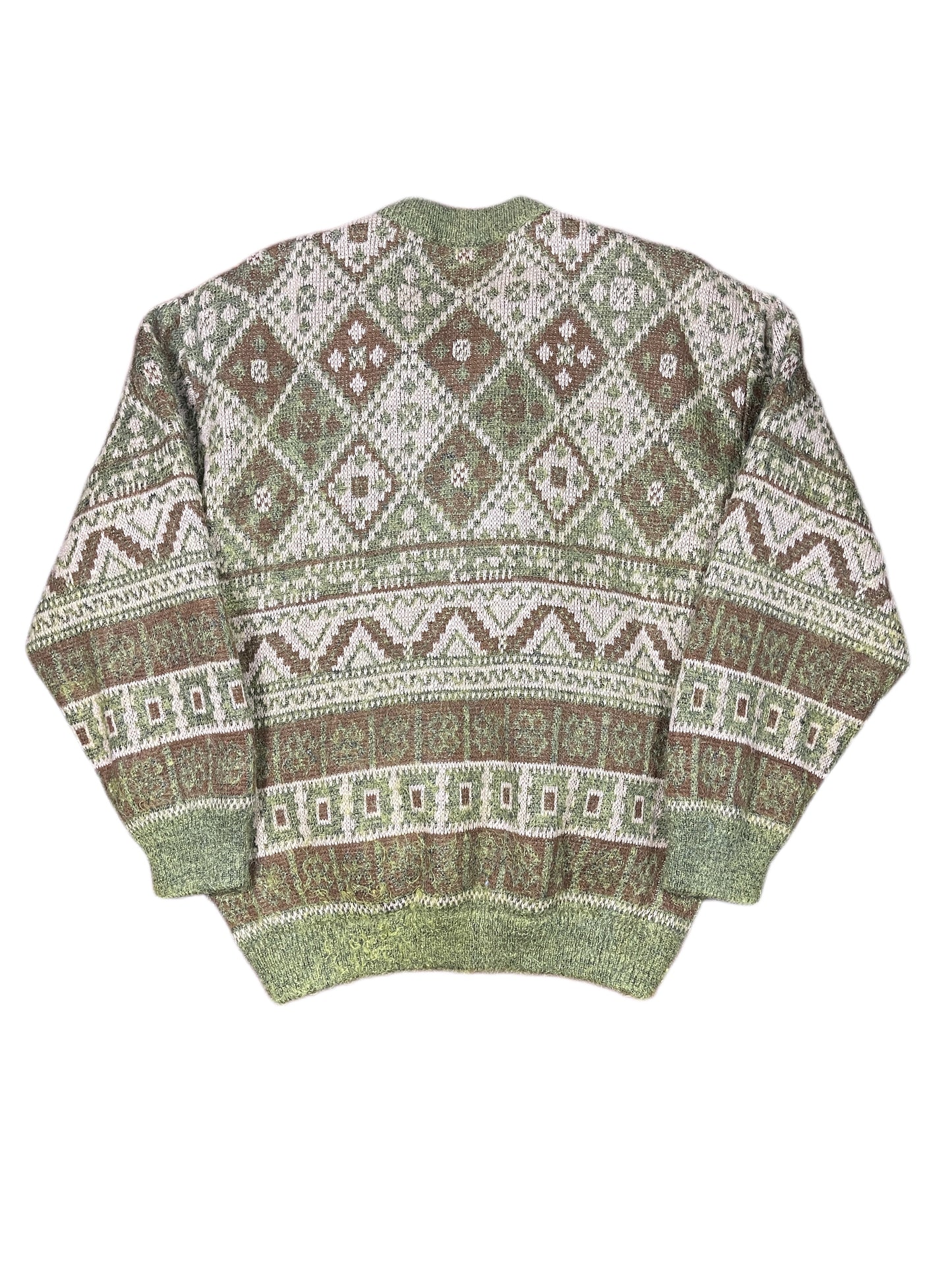 Vintage Leo Leo Mohair Jacket Green Brown - L