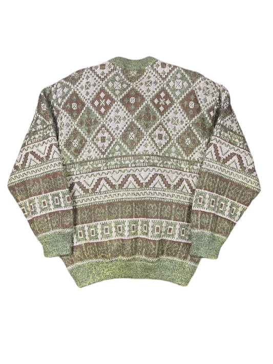 Vintage Leo Leo Mohair Jacket Green Brown - L
