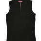 Y2k Outrage Zip Sleeveless Top Black - M