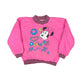 Vintage 80s Disney Minnie Mouse Sweatshirt Pink - S