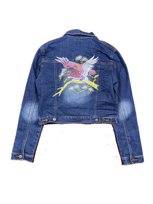 Y2k XFN Denim Jacket Blue - L
