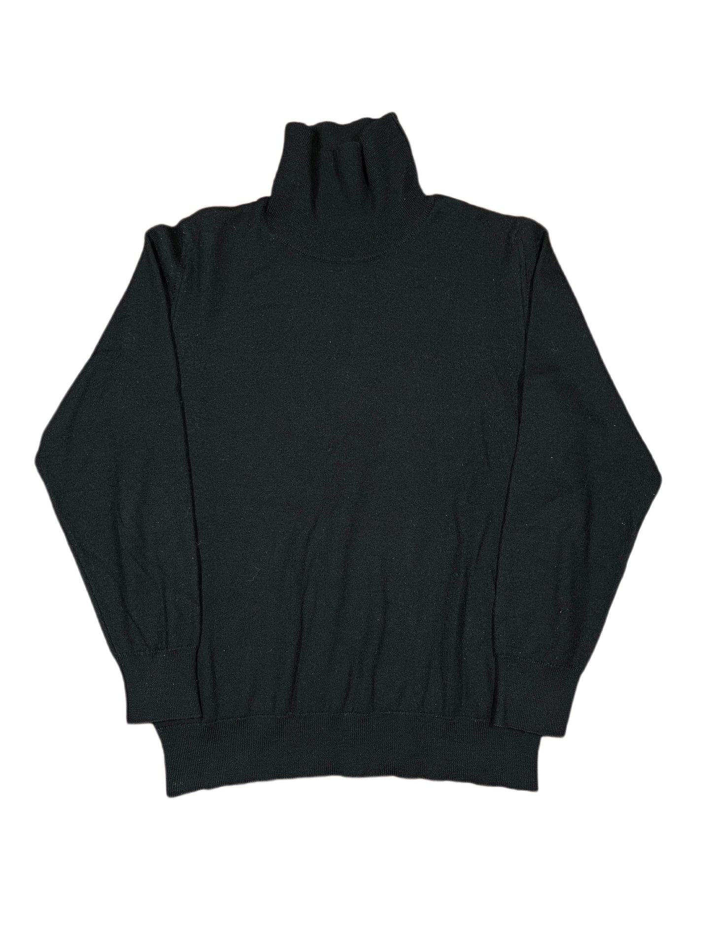 Vintage Leon Knitted Turtleneck Sweatshirt Black - XL